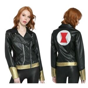 Hot Topic Black Widow Marvel Cosplay Jacket by Her Universe Size: